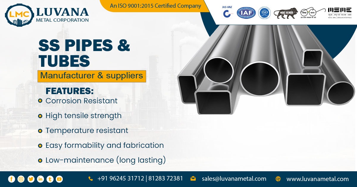 SS Pipes & Tubes Supplier in Vapi