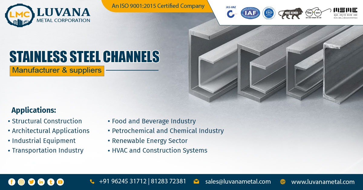 Supplier of Stainless Steel Channels in Gujarat