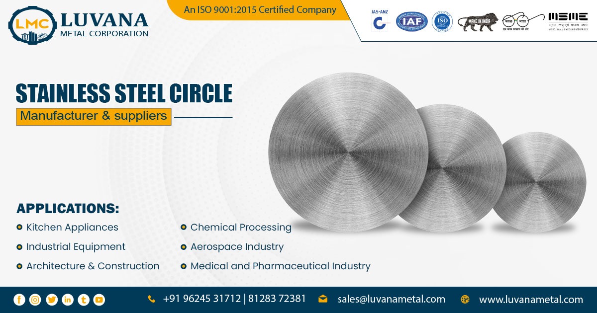 Supplier of Stainless Steel Circle