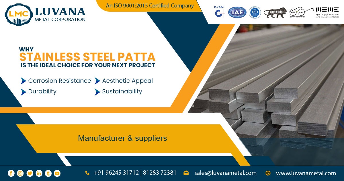 Supplier of Stainless Steel Patta in Gujarat