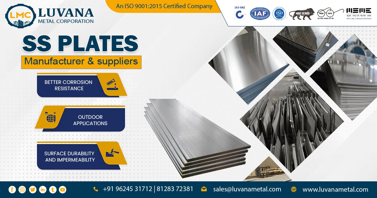 Supplier of Stainless Steel Plates in Gujarat