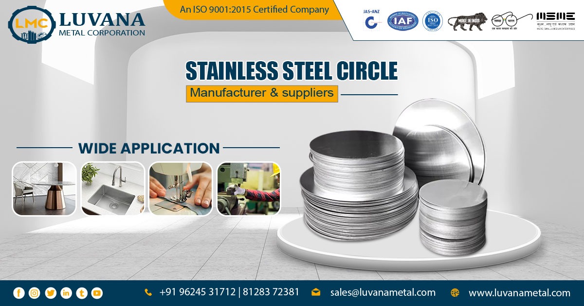 Supplier of Stainless Steel Circle In Bharuch