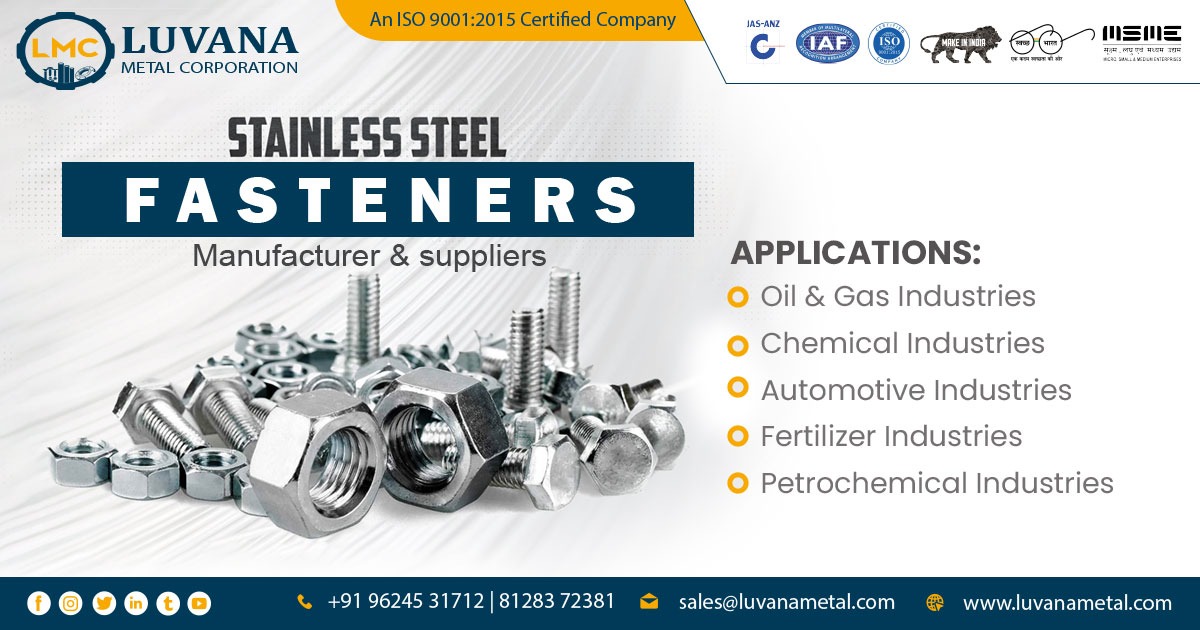 Top Stainless Steel Fastener Supplier in Kolhapur