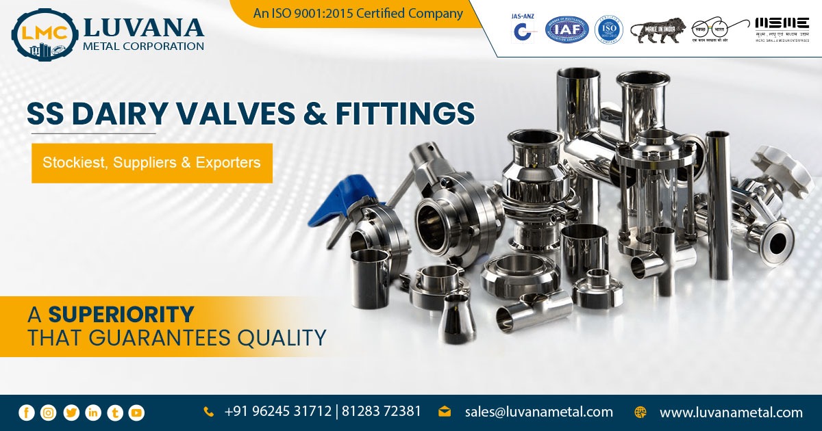 Best SS Dairy Valves and Fittings in Bharuch