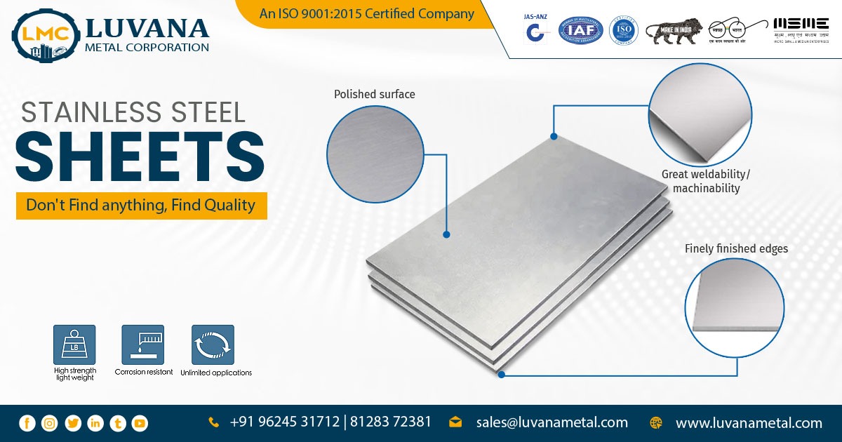 Supplier of Stainless Steel Sheet in Aurangabad