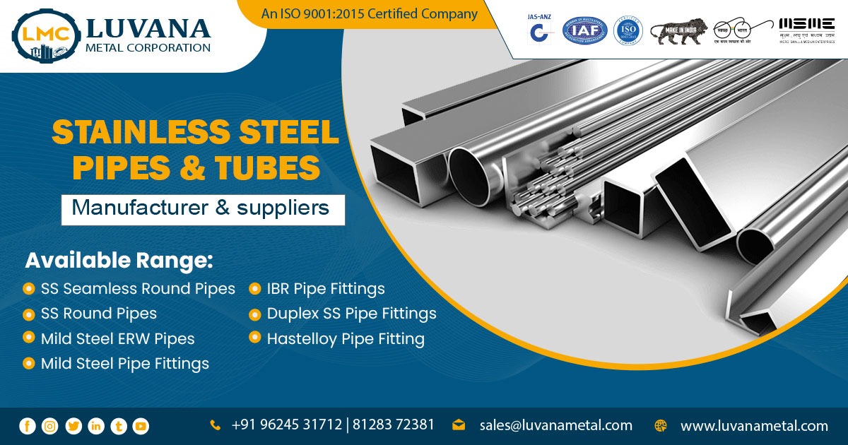 Supplier of Stainless Steel Pipes and Tubes in Solapur