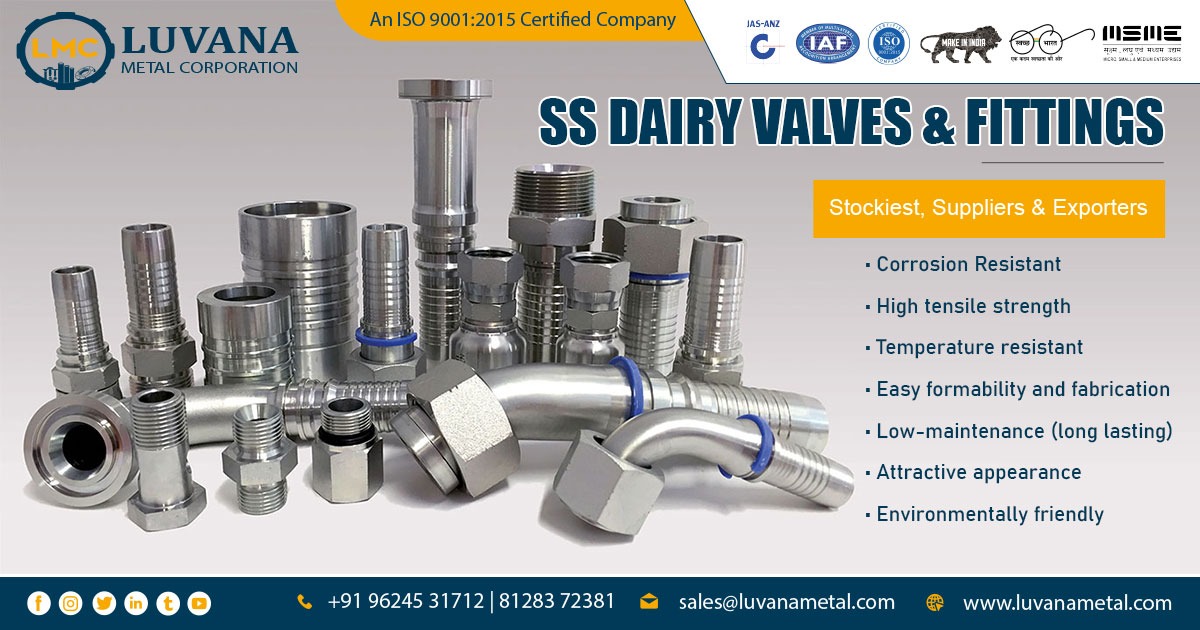 Supplier of SS Dairy Valves and Fitting in Pune