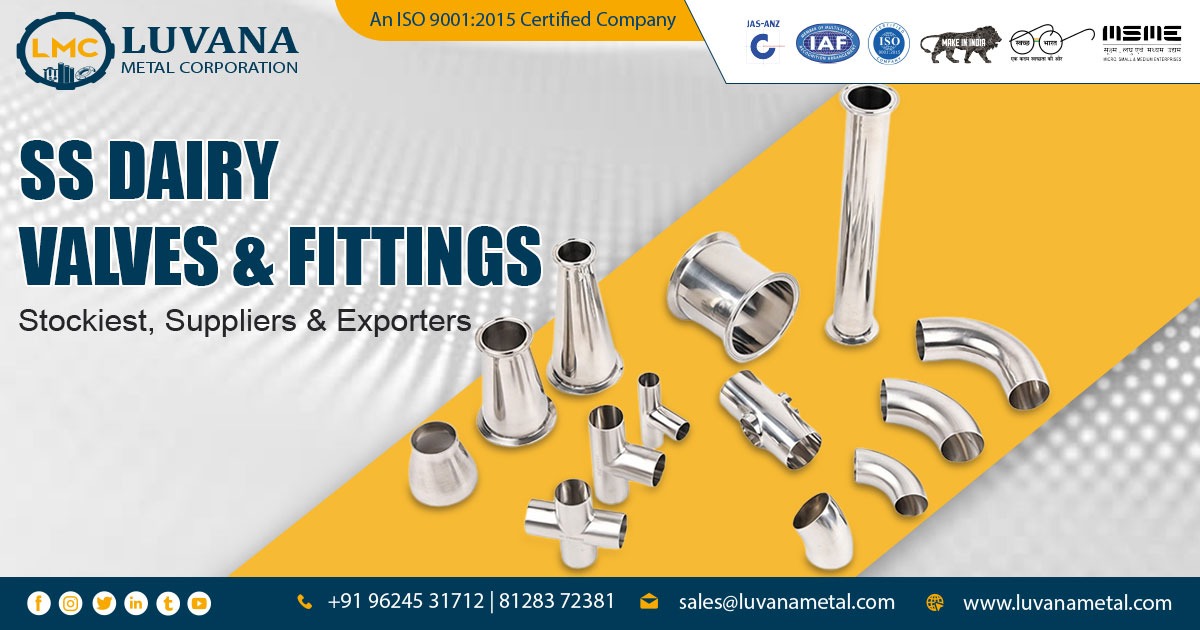 Stainless Steel Dairy Valve and Fittings in Mumbai