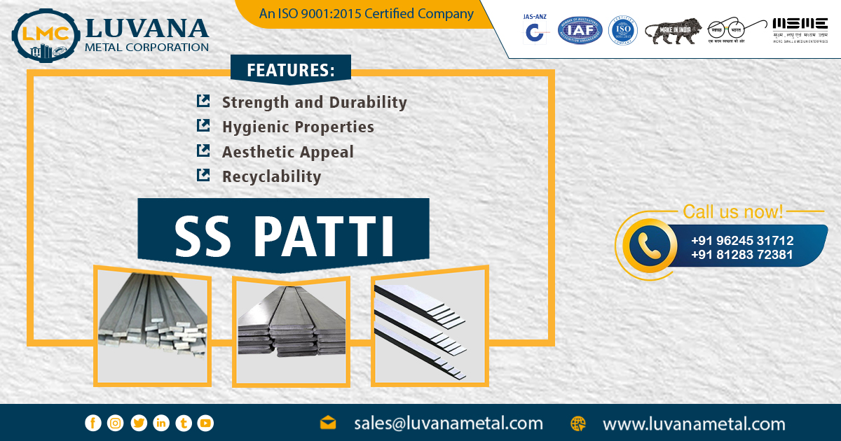 Supplier of Stainless Steel Patti in Mumbai