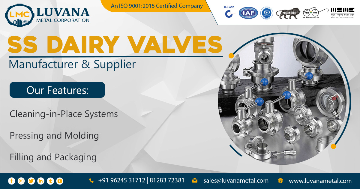 Supplier of Stainless Steel Dairy Valves in Nagpur